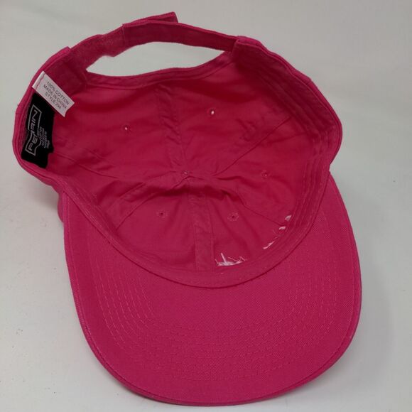 Perrin Women's Strapback Hat Pink Embroidered Northwoods Minnesota Logo Cotton - Picture 6 of 7